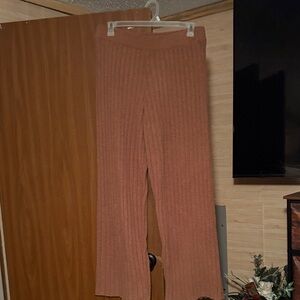 UGG Women's Wide Leg Ribbed Pants in Tan